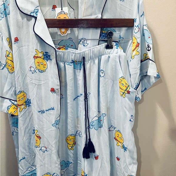 Lowest price! KAKAO FRIENDS Marine Blue PAJAMAS ONE SIZE. - Picture 8 of 11